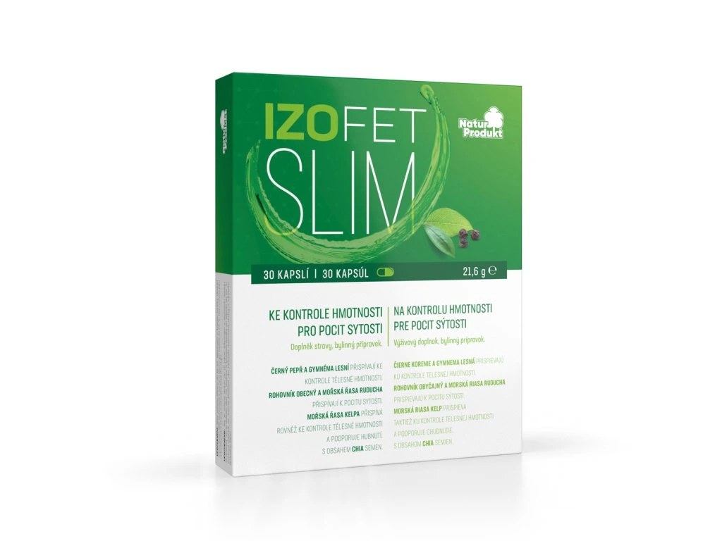 Naturprodukt Izofet Slim ke kontrole hmotnosti 30 tbl.